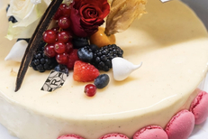 Dessert maison de la Boulangerie-Pâtisserie Rolland Béziers - ici un entremet à partager (® boulangerie Rolland)