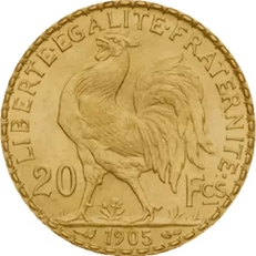 20 FRANCS COQ MARIANNE - CAP OR NUMISMATIQUE SETE 20 FRANCS COQ MARIANNE - CAP OR NUMISMATIQUE SETE
