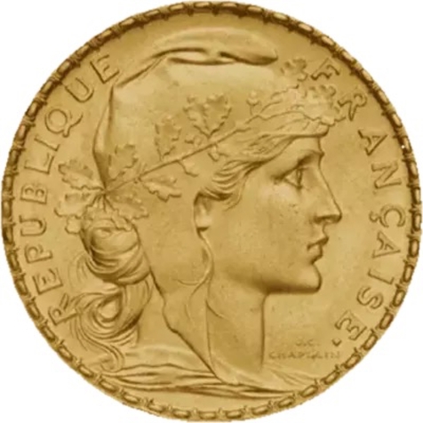 20 FRANCS COQ MARIANNE - CAP OR NUMISMATIQUE SETE 