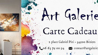 Art Galerie Béziers • carte cadeau pour offrir de l'art
