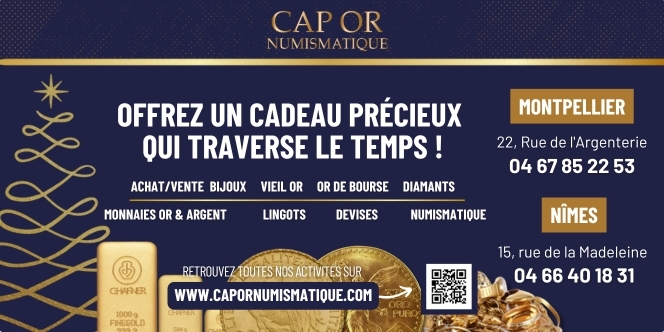 Cap Or Numismatique et ses idées-cadeaux à Montpellier et Nîmes