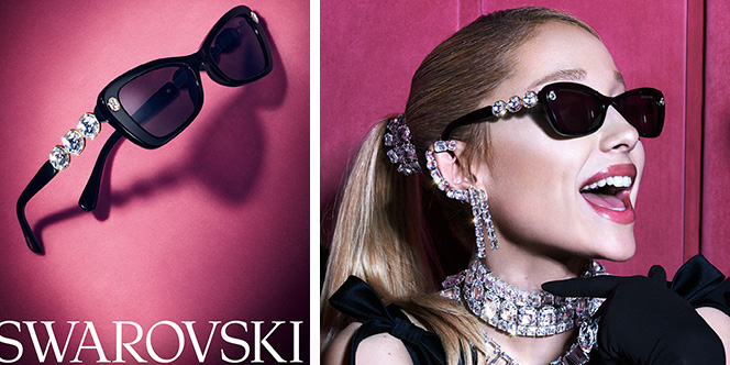 Opticien Prost Romand à Béziers vend des lunettes Swarovski pour les Fêtes.